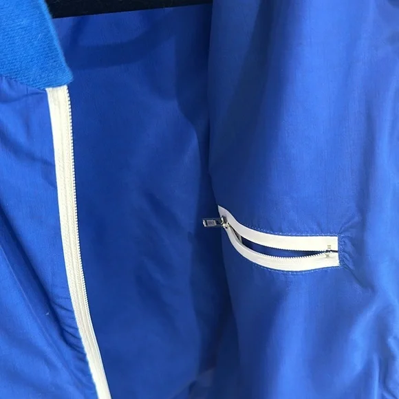 Kiton Men’s Blue Nylon Jacket Size 50